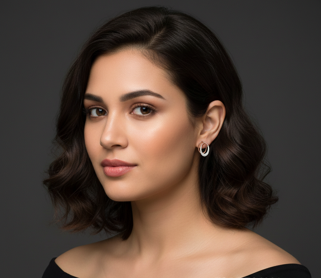 Eternal Glow Diamond Stud Earrings