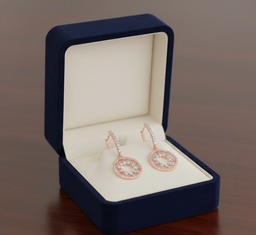 Chic Diamond Stud Earrings for Women - 3
