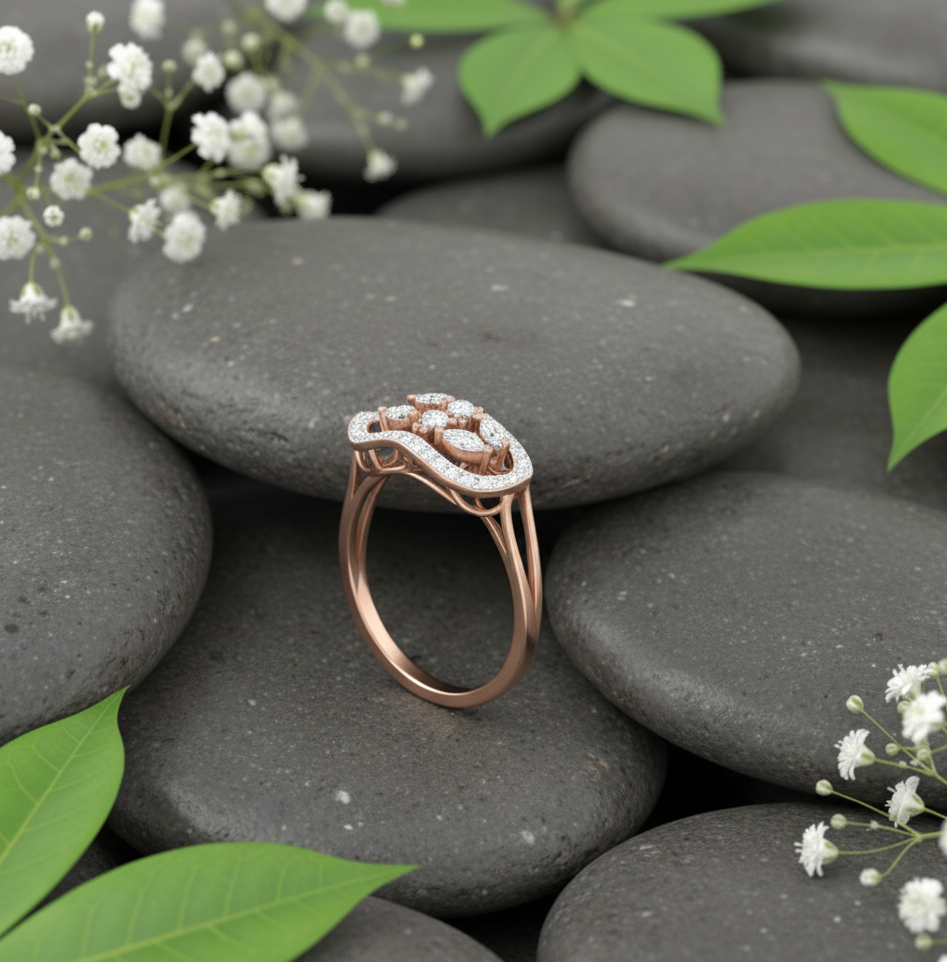 The Gilded Leaf Ring