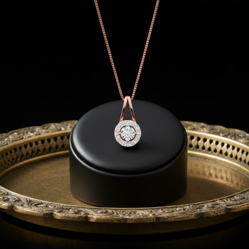 Elegant Teardrop Diamond Pendant - 4