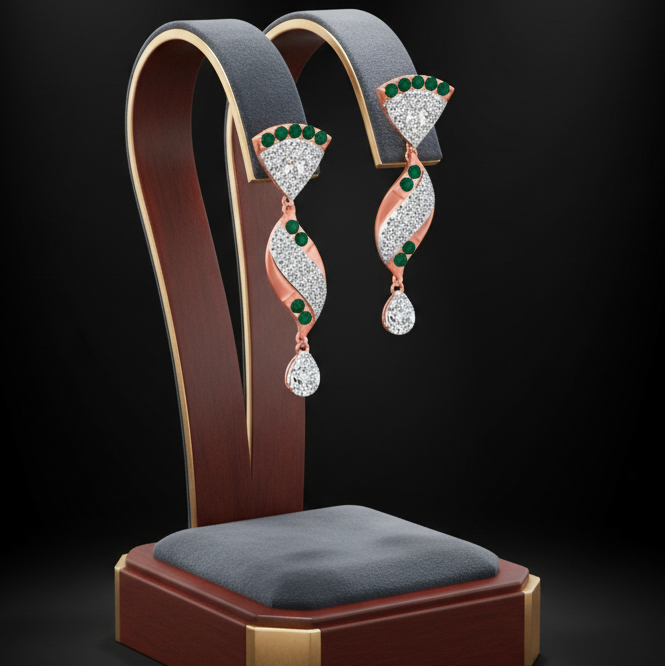 Enchant Glow Dangler Diamond Earrings - 3