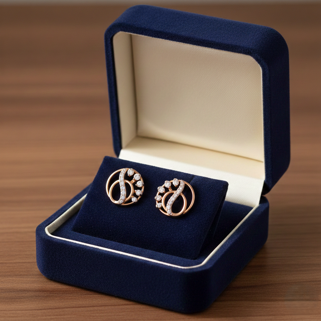 Diamond Whisper Stud Earrings