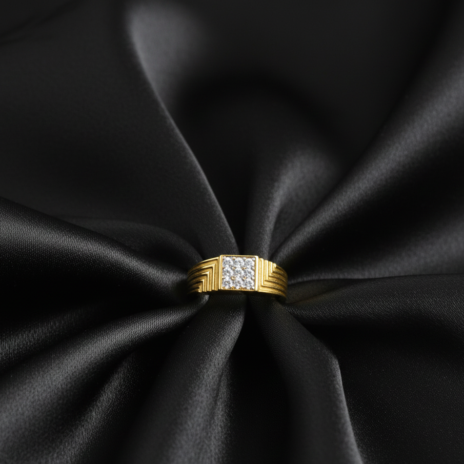 Elite Crown Diamond Gents Ring