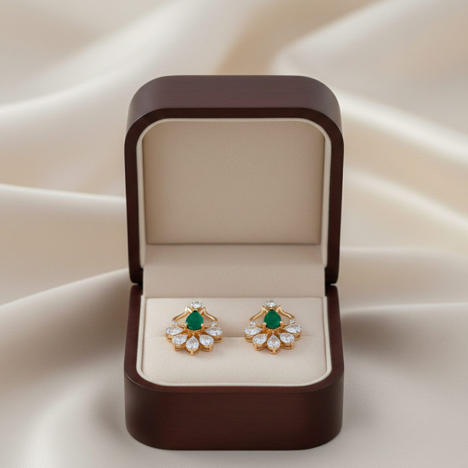 Luxury Craft Diamond Stud Earrings