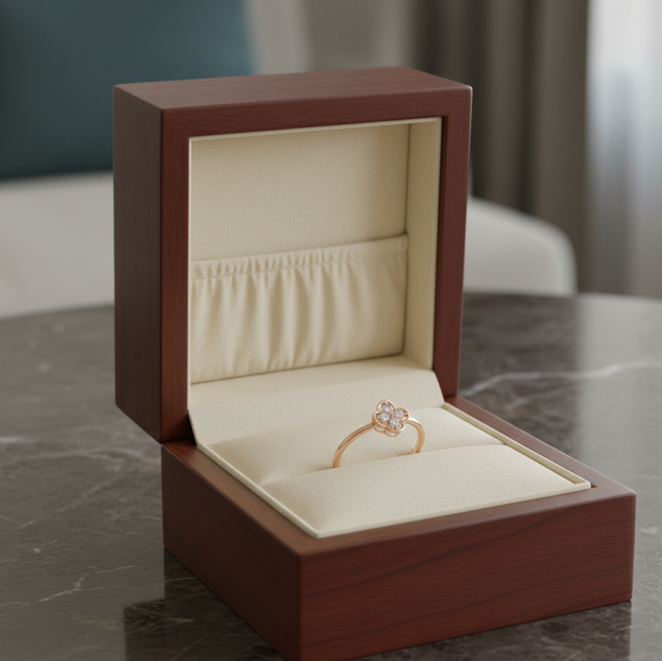 Empress Ivy Crest Diamond Ring
