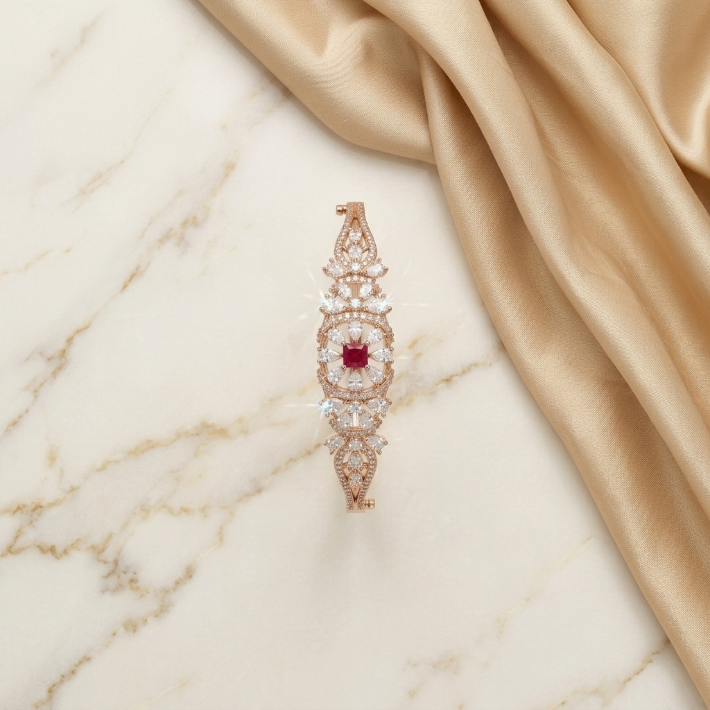 Elegant Spark Diamond Bracelet