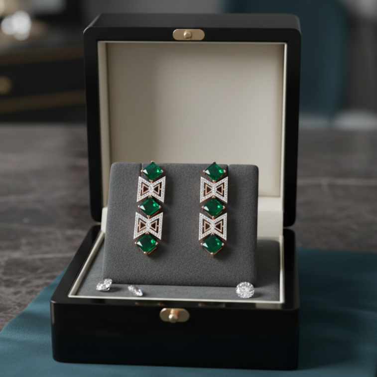 Prismora Diamond Drop Danglers