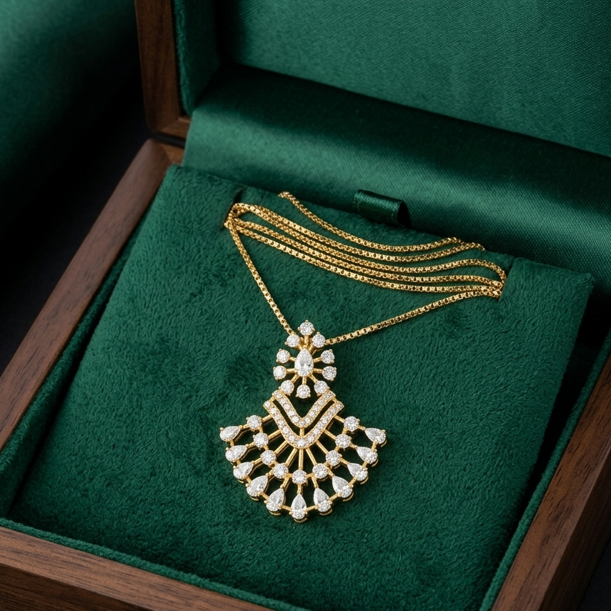 Diamond Aurora Garden Pendant
