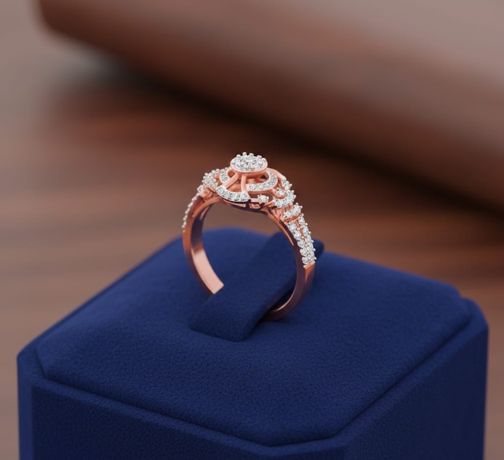 Divine Sparkle Diamond Ladies Ring - 3
