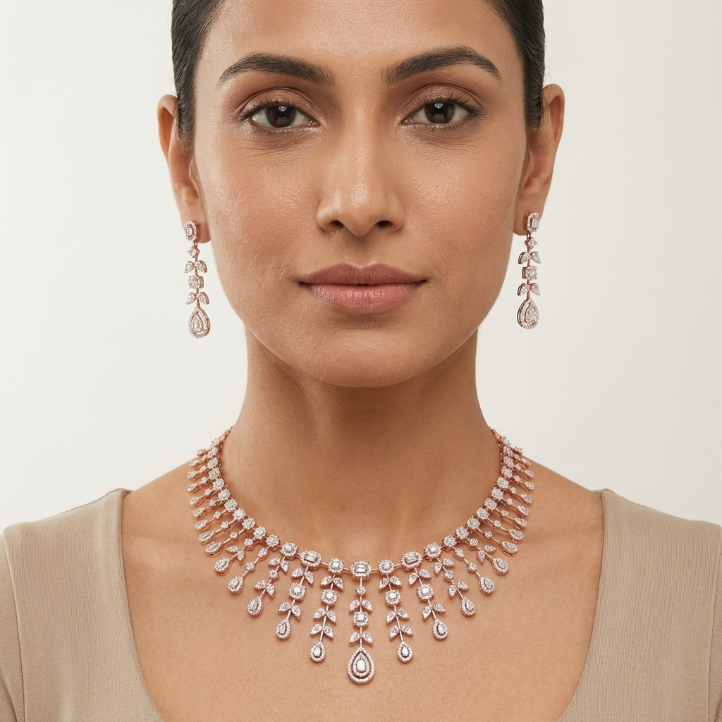 Deluxe Bridal Diamond Necklace Collection