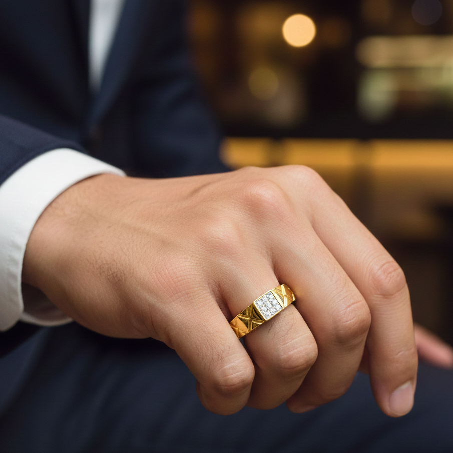 Elite Gentleman Diamond Ring