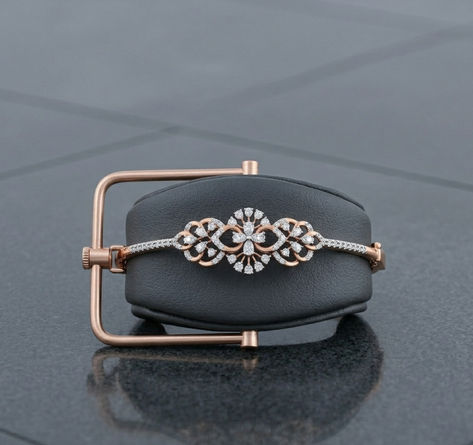 Diamond Leaf Bracelet