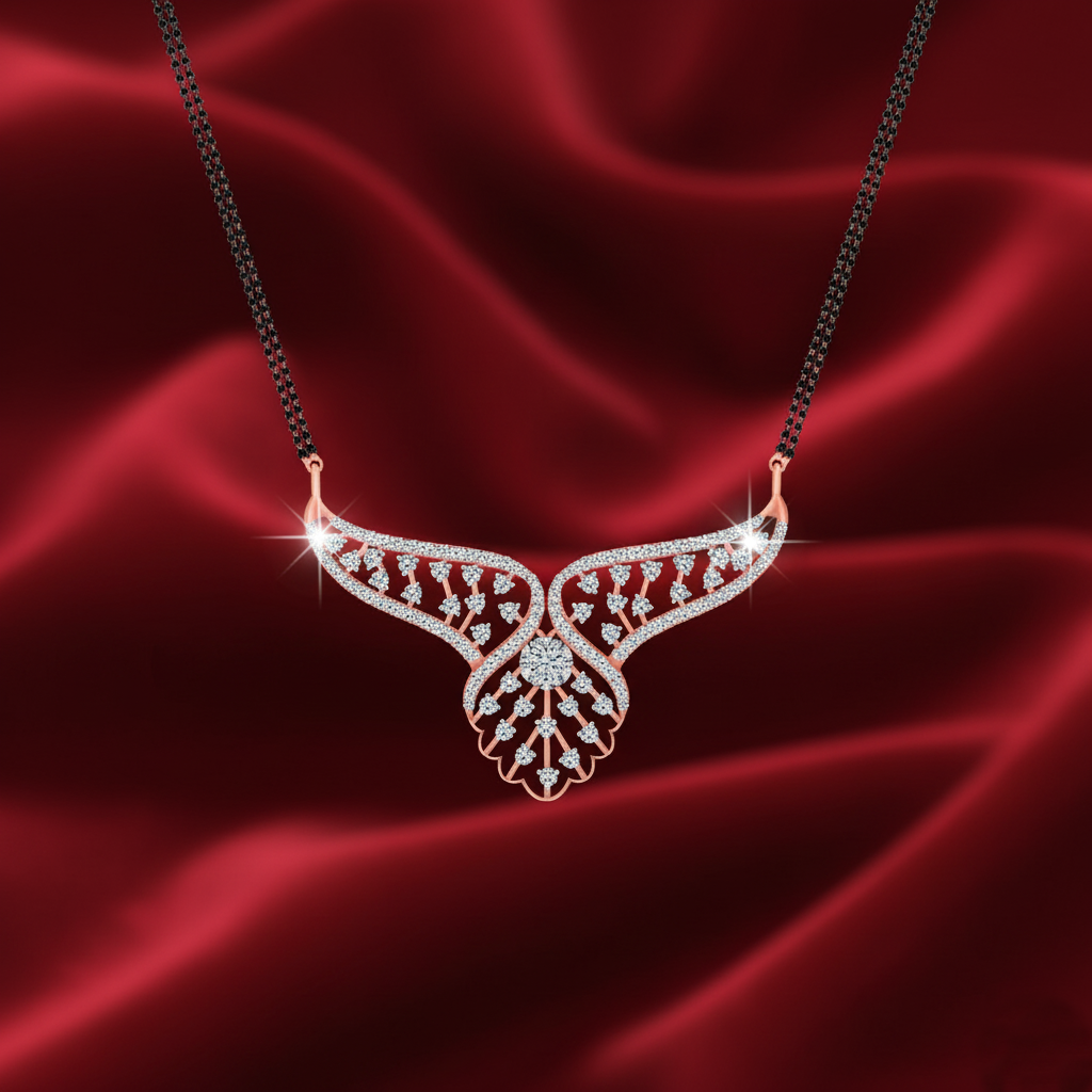 Traditional Gold Diamond Tanmaniya for Weddings