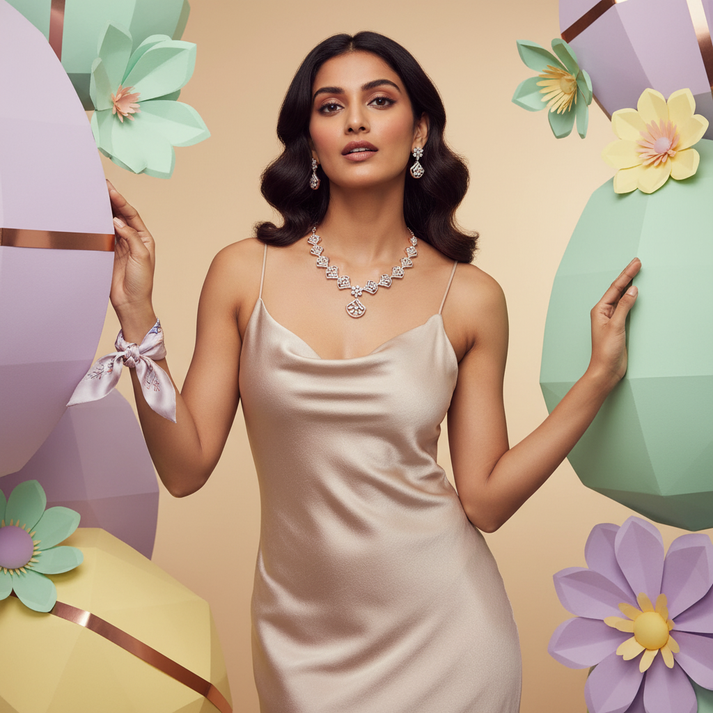 Signature Diamond Charm Necklace Set - 3