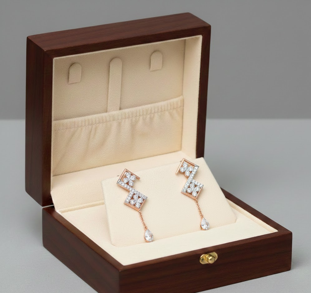Lustre Bloom Diamond Danglers