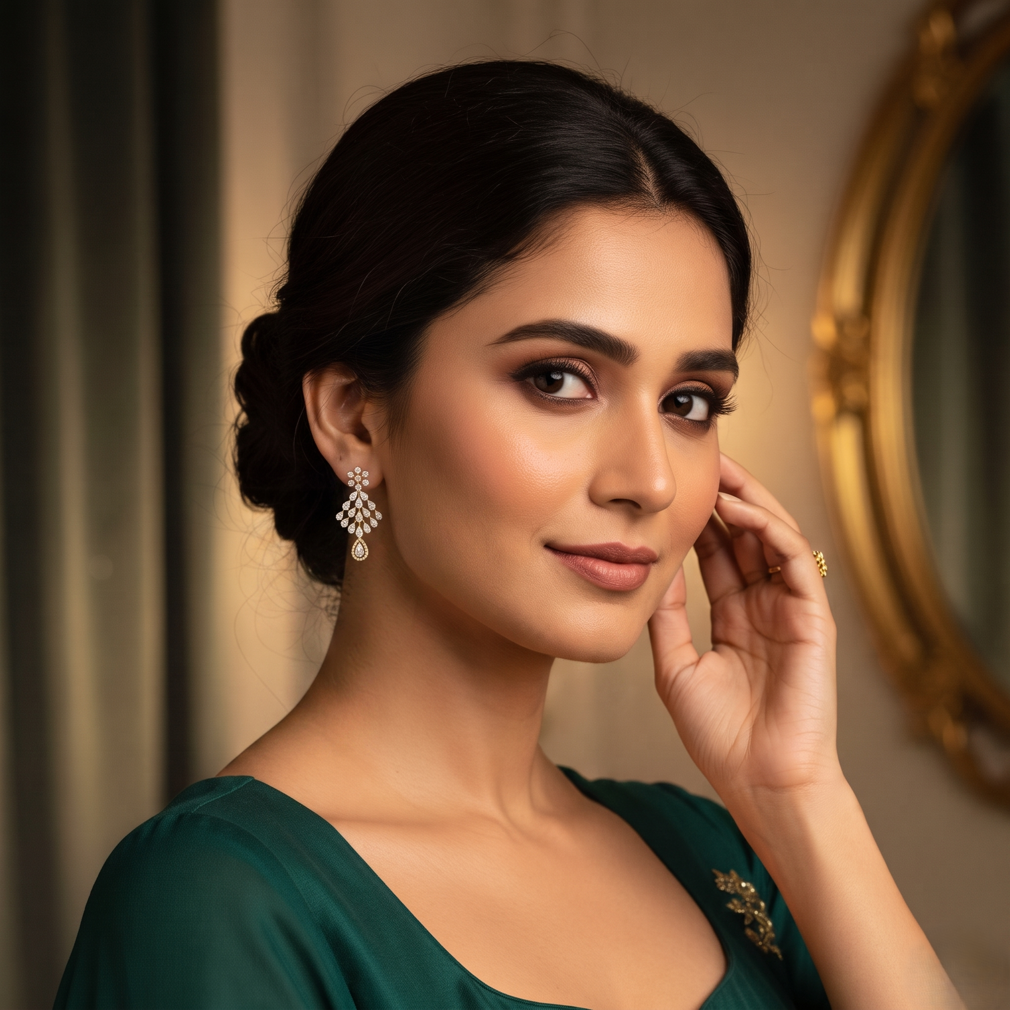 Elegant Diamond Stud Earrings in Premium Design - 3