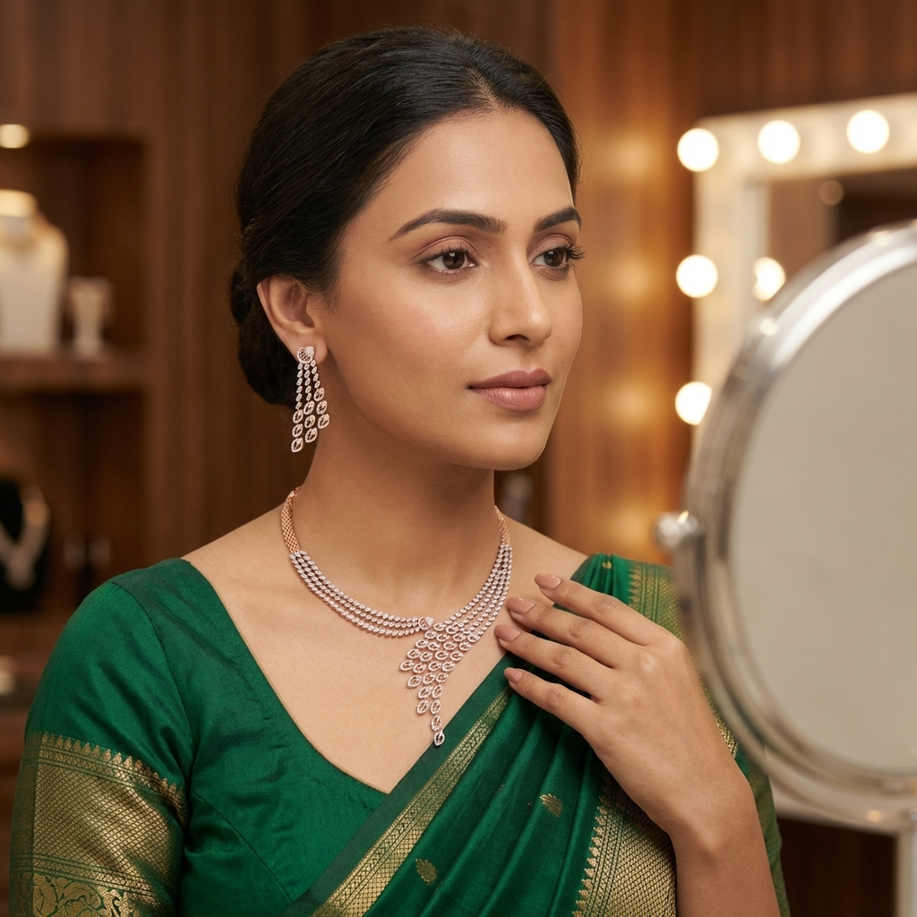 Grand Diamond Bridal Necklace Collection - 3