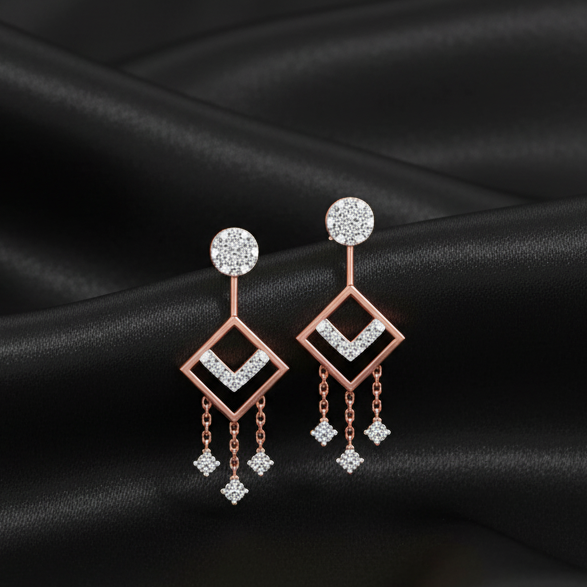 Royal Dangler Diamond Earrings