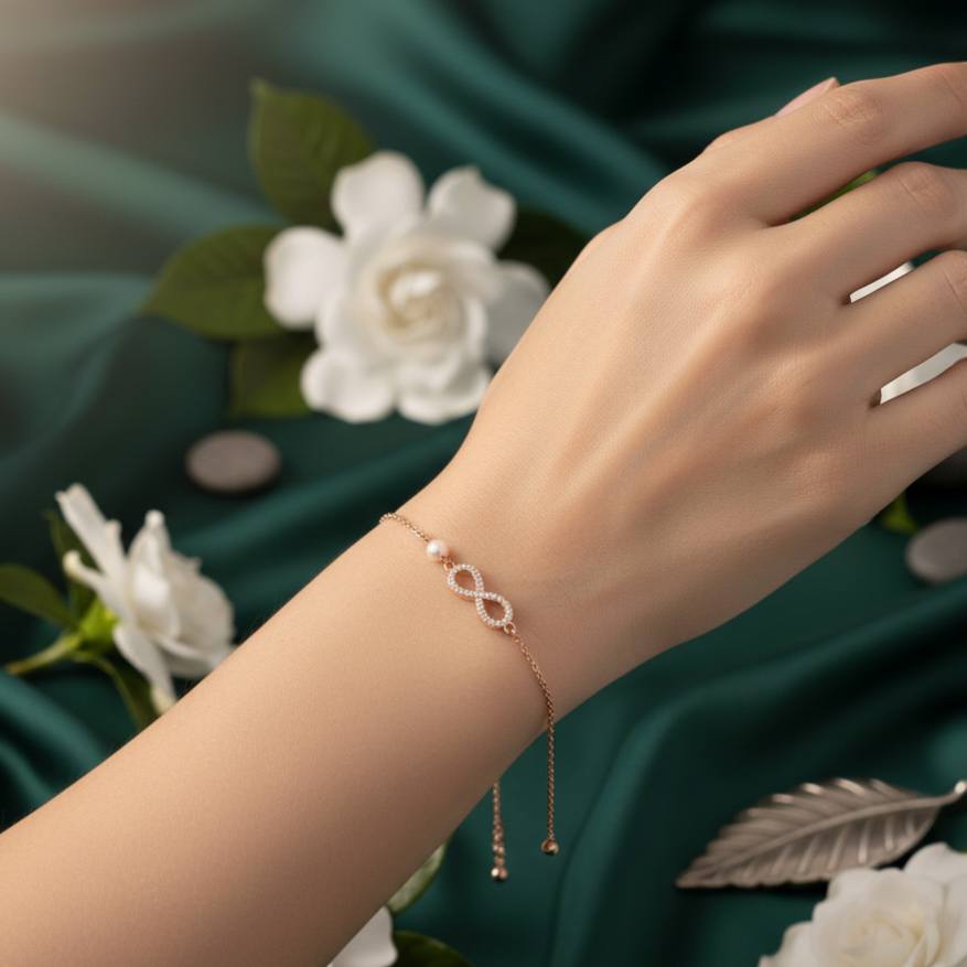 Radiant Flow Diamond Chain Bracelet