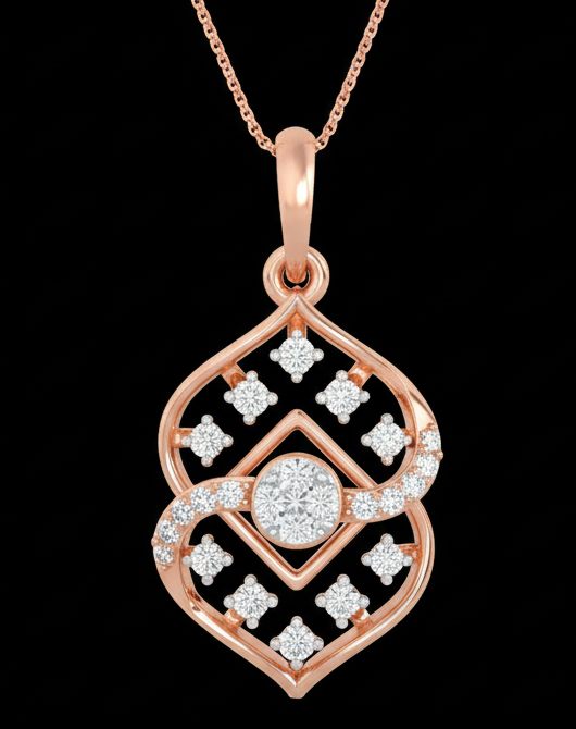Designer Diamond Pendant for Women