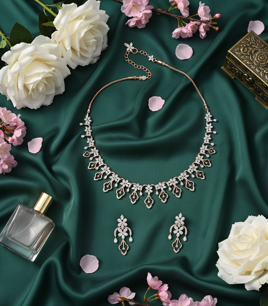 Dazzle Queen Diamond Necklace for Brides