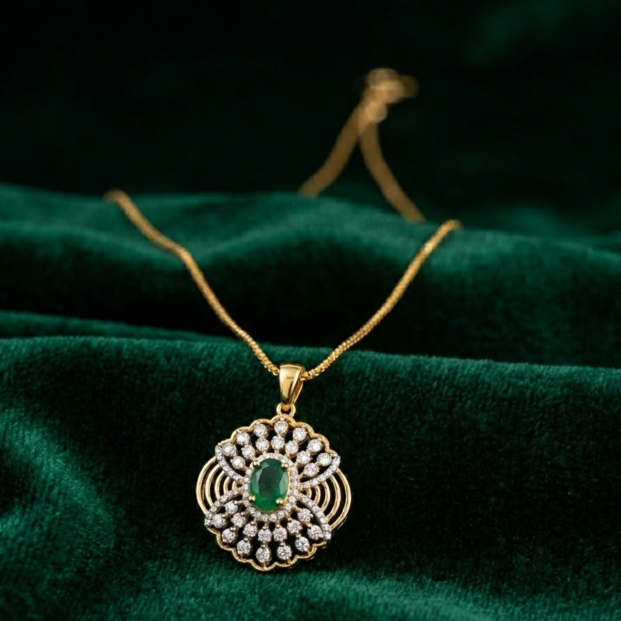 Diamond Blooming Star Pendant