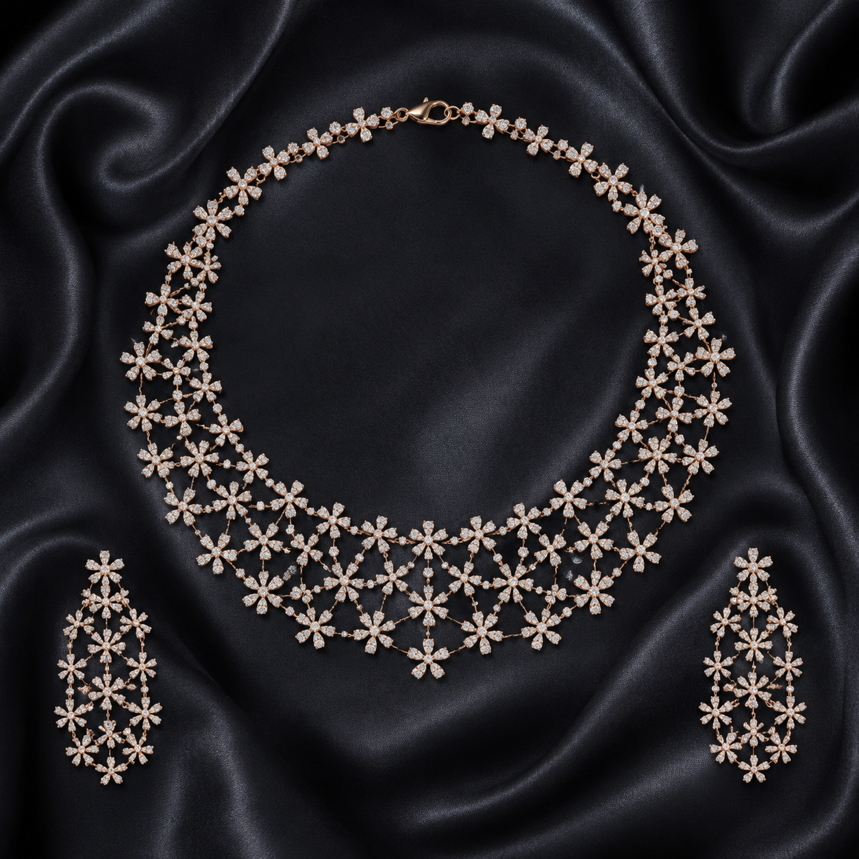 Stunning Diamond Bridal Jewellery Ensemble