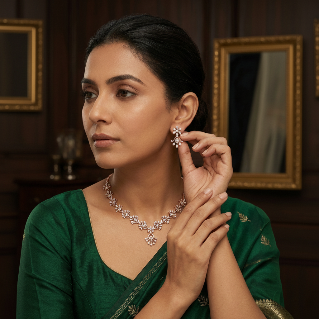 Aurora Diamond Elegance Necklace Set