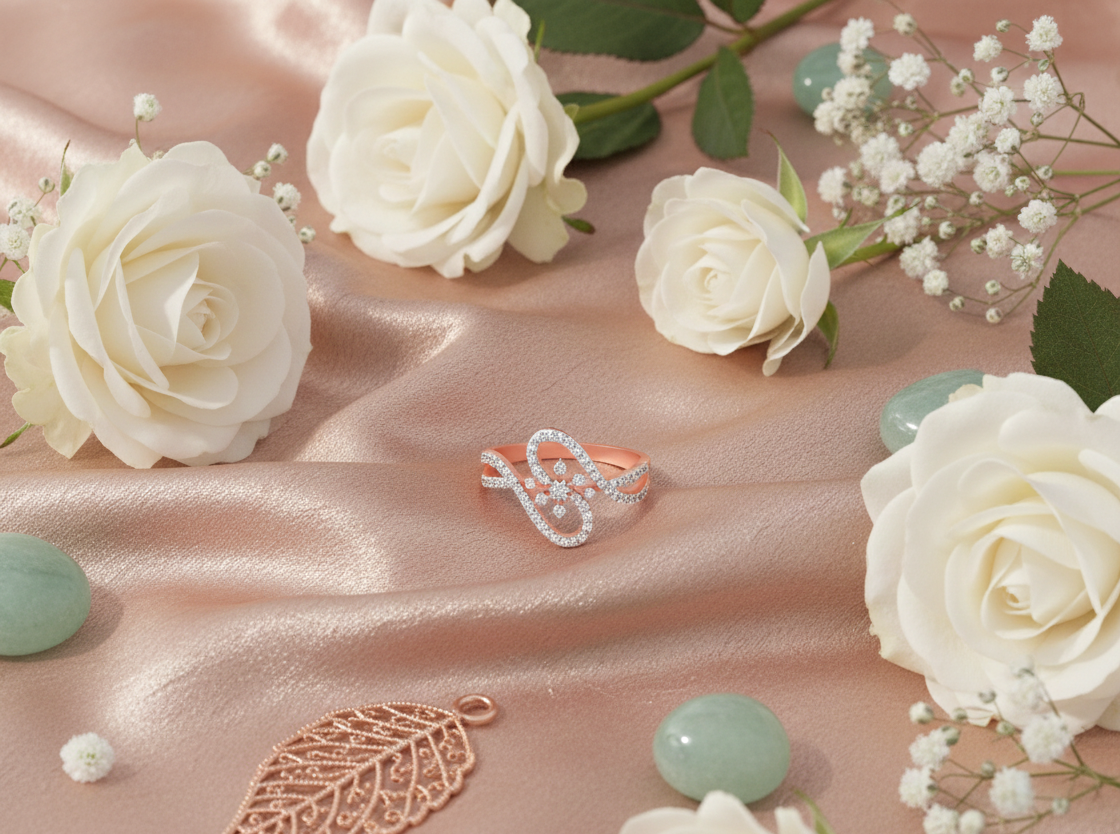 Graceful Bloom Diamond Ladies Ring - 3