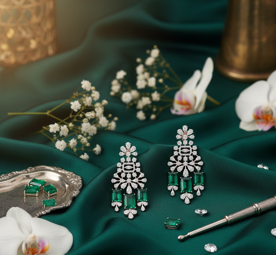 Velora Shine Diamond Danglers