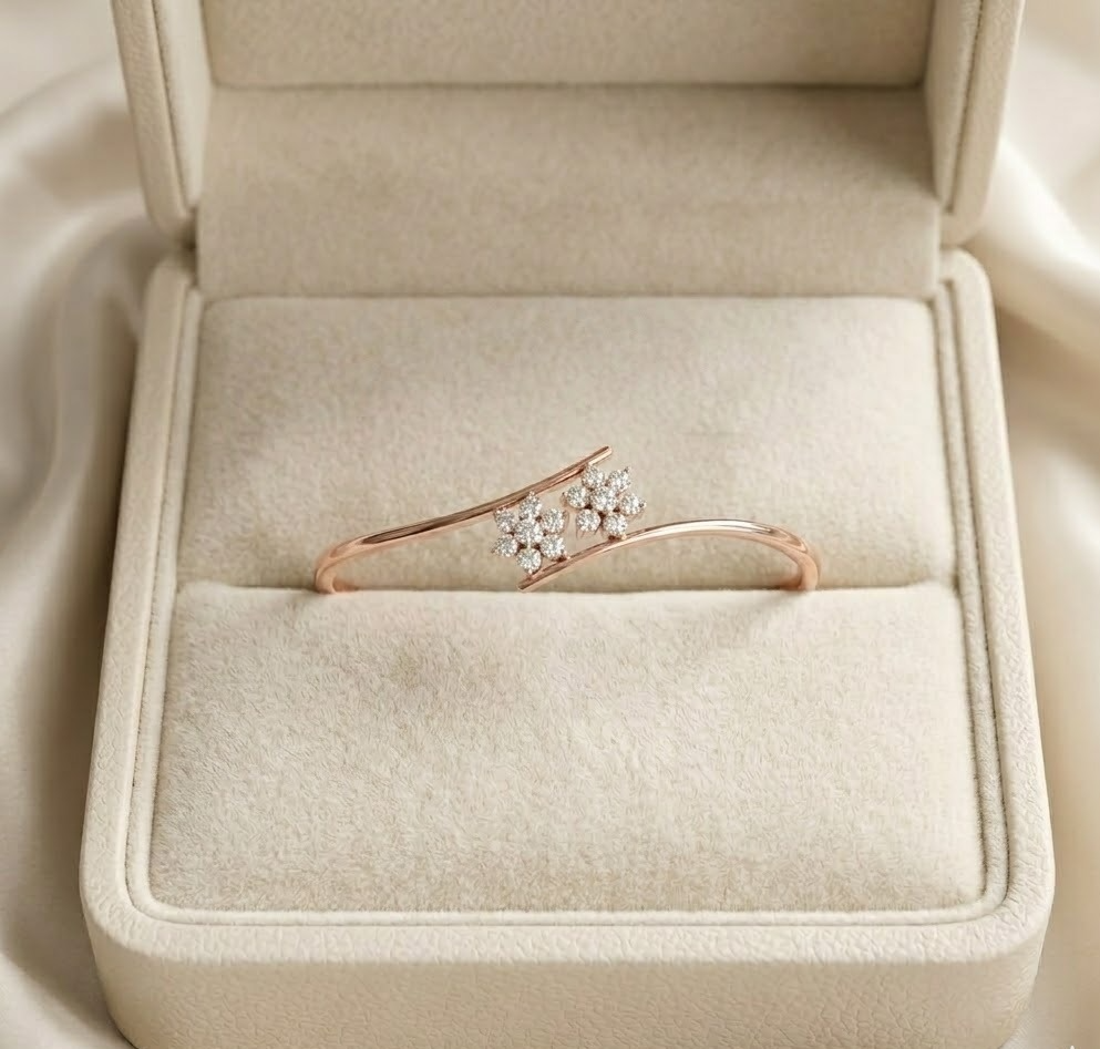 Diamond Elegant Cuff Bracelet - 3