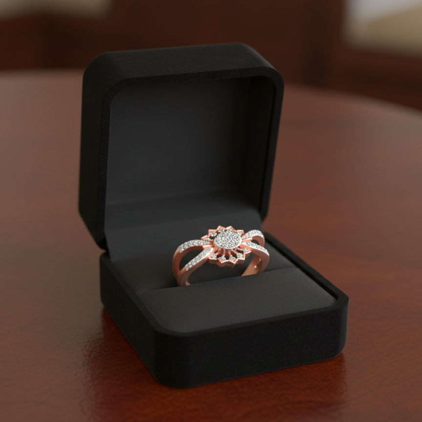 Queenly Aura Diamond Ladies Ring