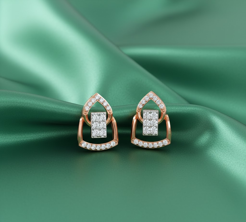 Luxe Diamond Stud Earrings