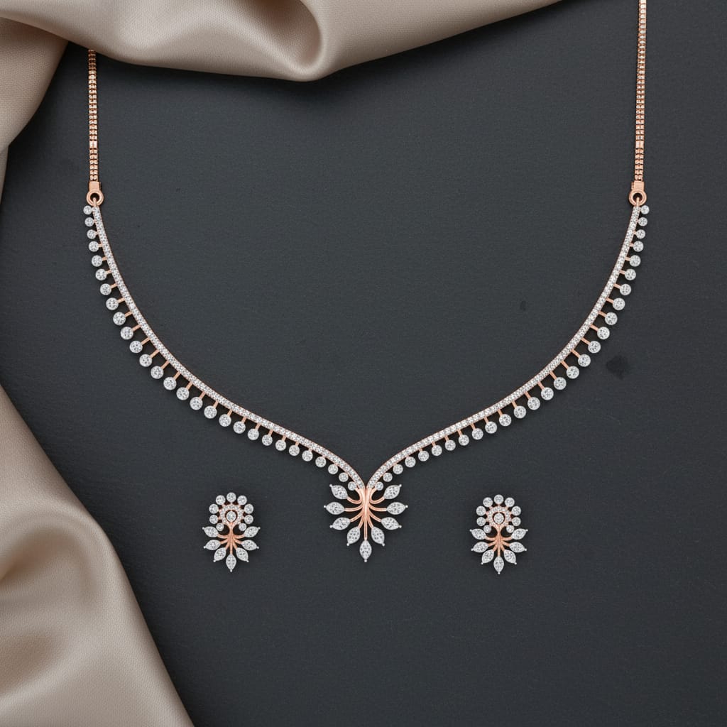 Ethereal Diamond Radiance Necklace Set
