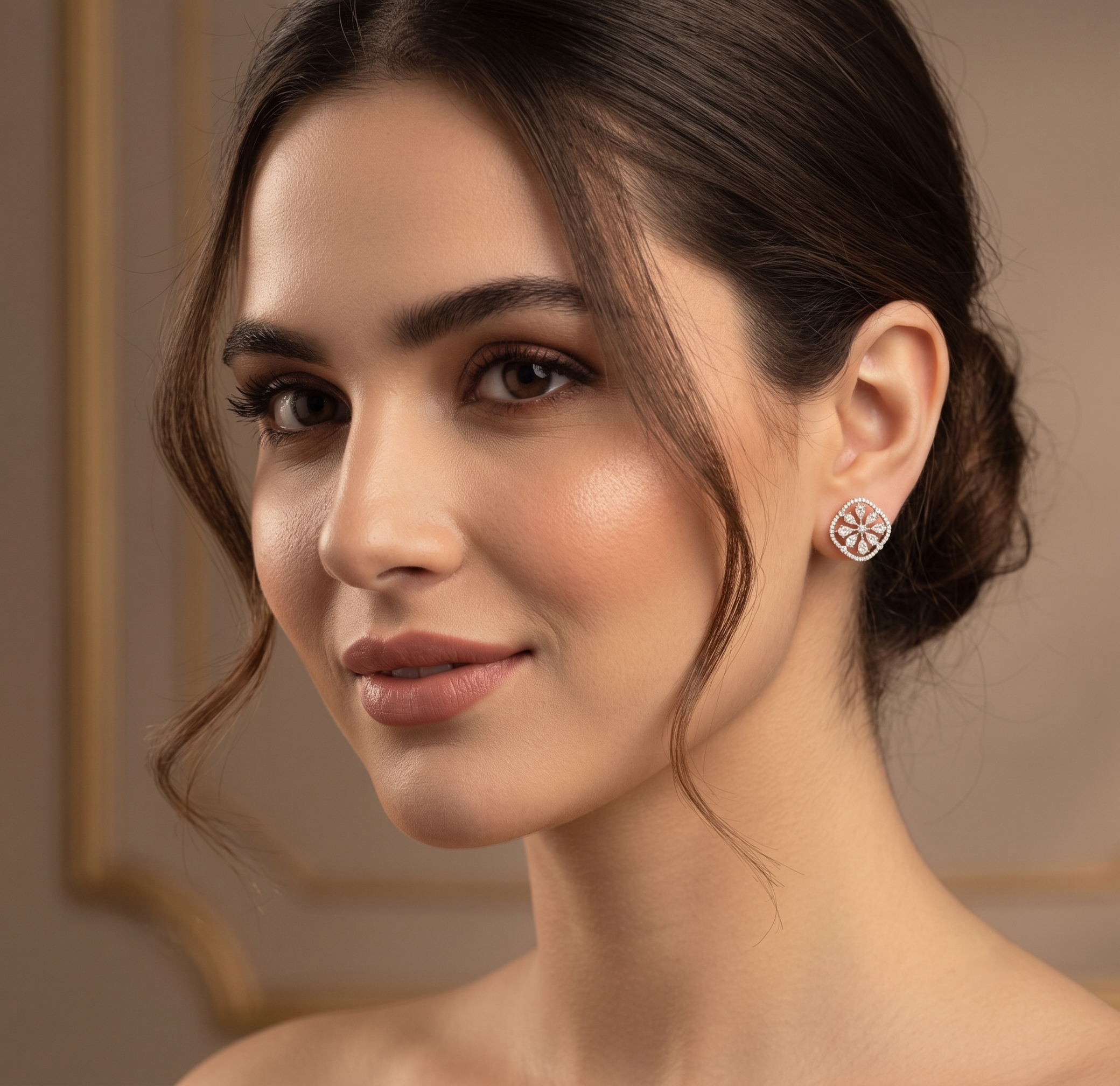 Supreme Glow Diamond Stud Earrings - 3