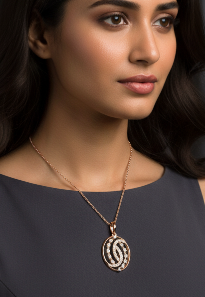 Chic Minimalist Diamond Pendant