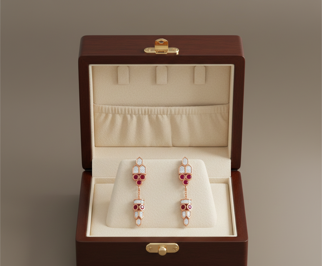 Opalique Shine Diamond Drop Earrings