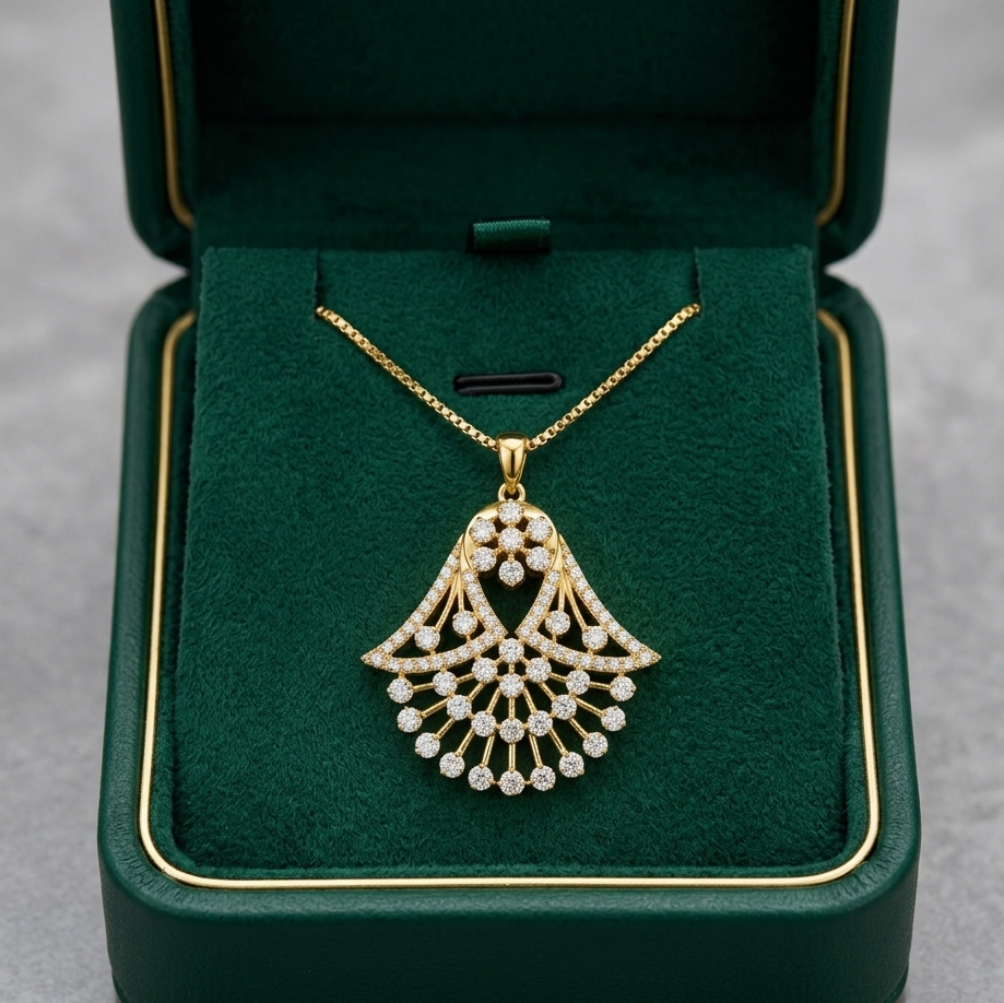 Diamond Blossom Whisper Pendant - 3