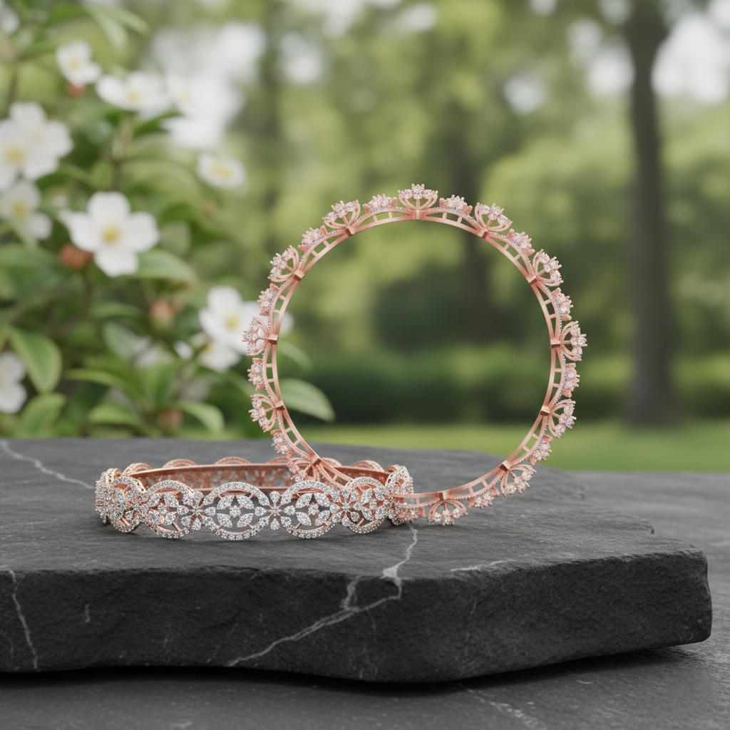 Diamond Crest Bangle