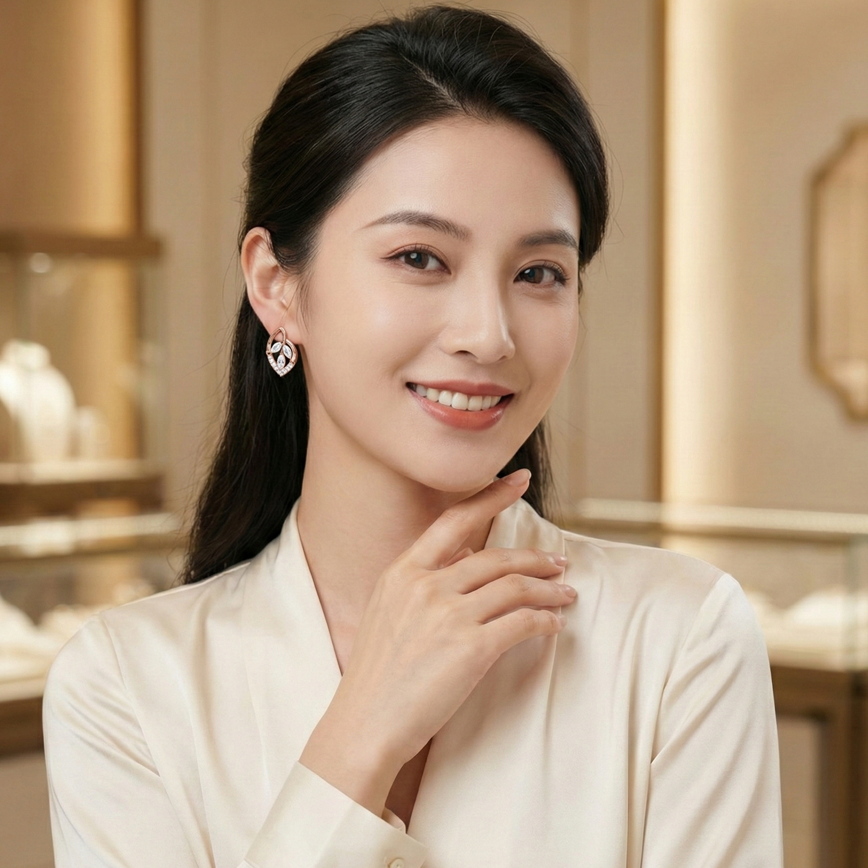 Diamond Aura Classic Earrings