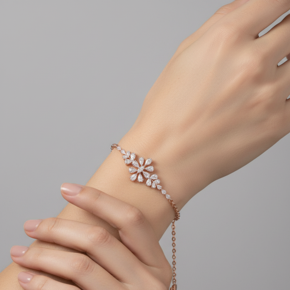 Royal Loop Diamond Chain Bracelet
