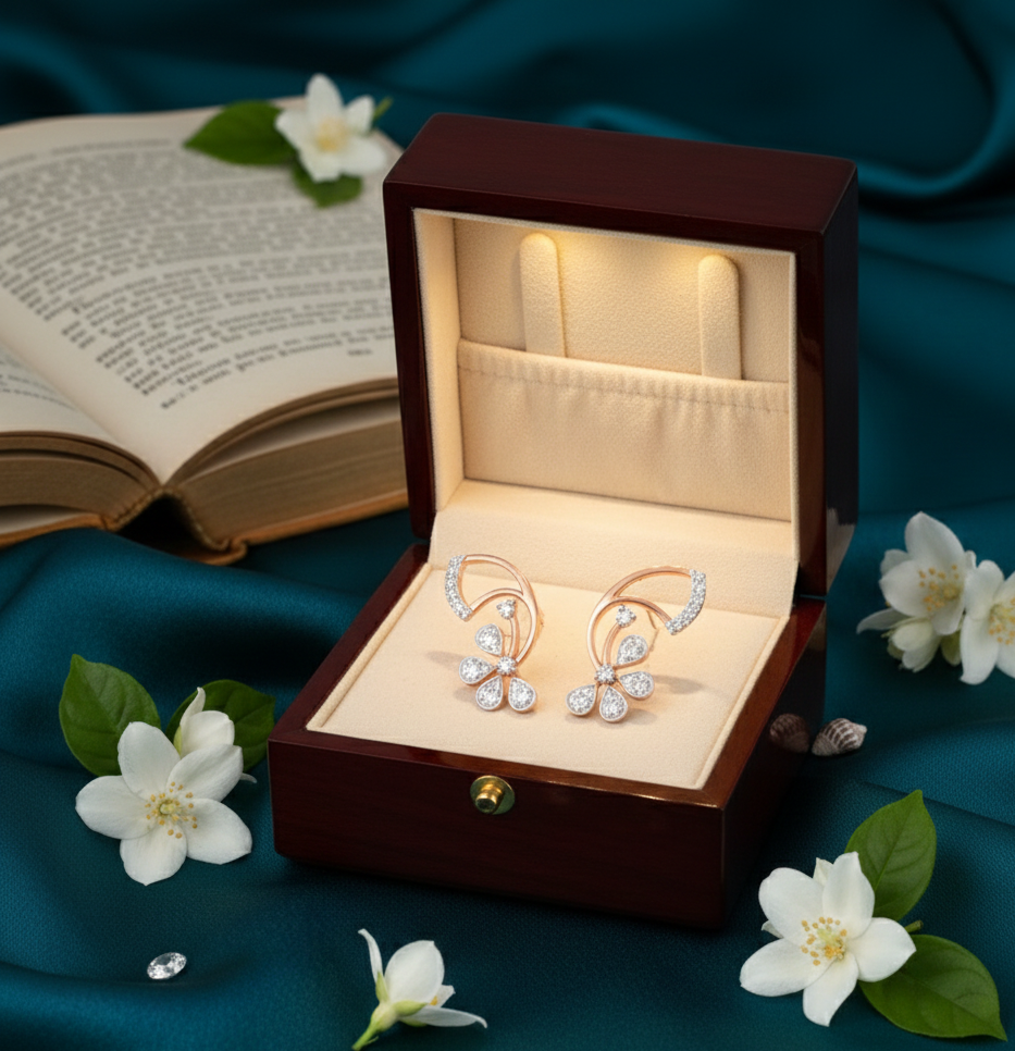 Celestia Diamond Dangler Earrings