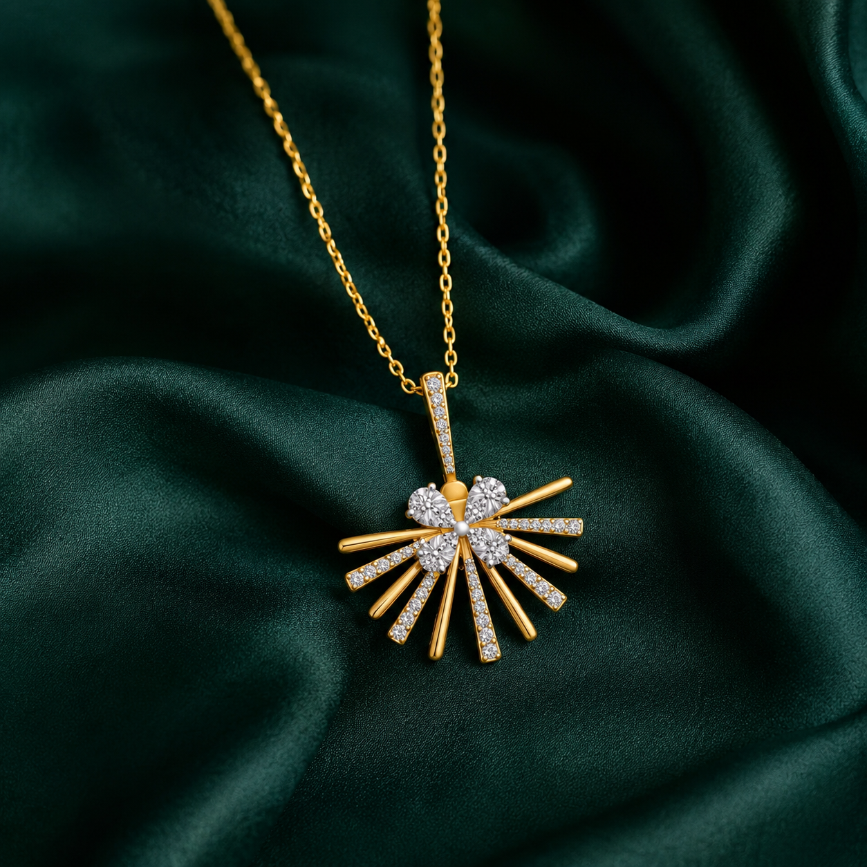 Diamond Eternal Petal Pendant