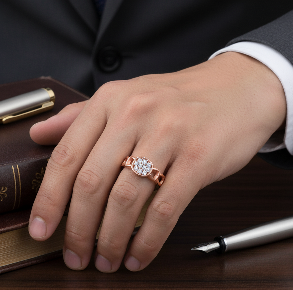 Modern Diamond Ring for Men