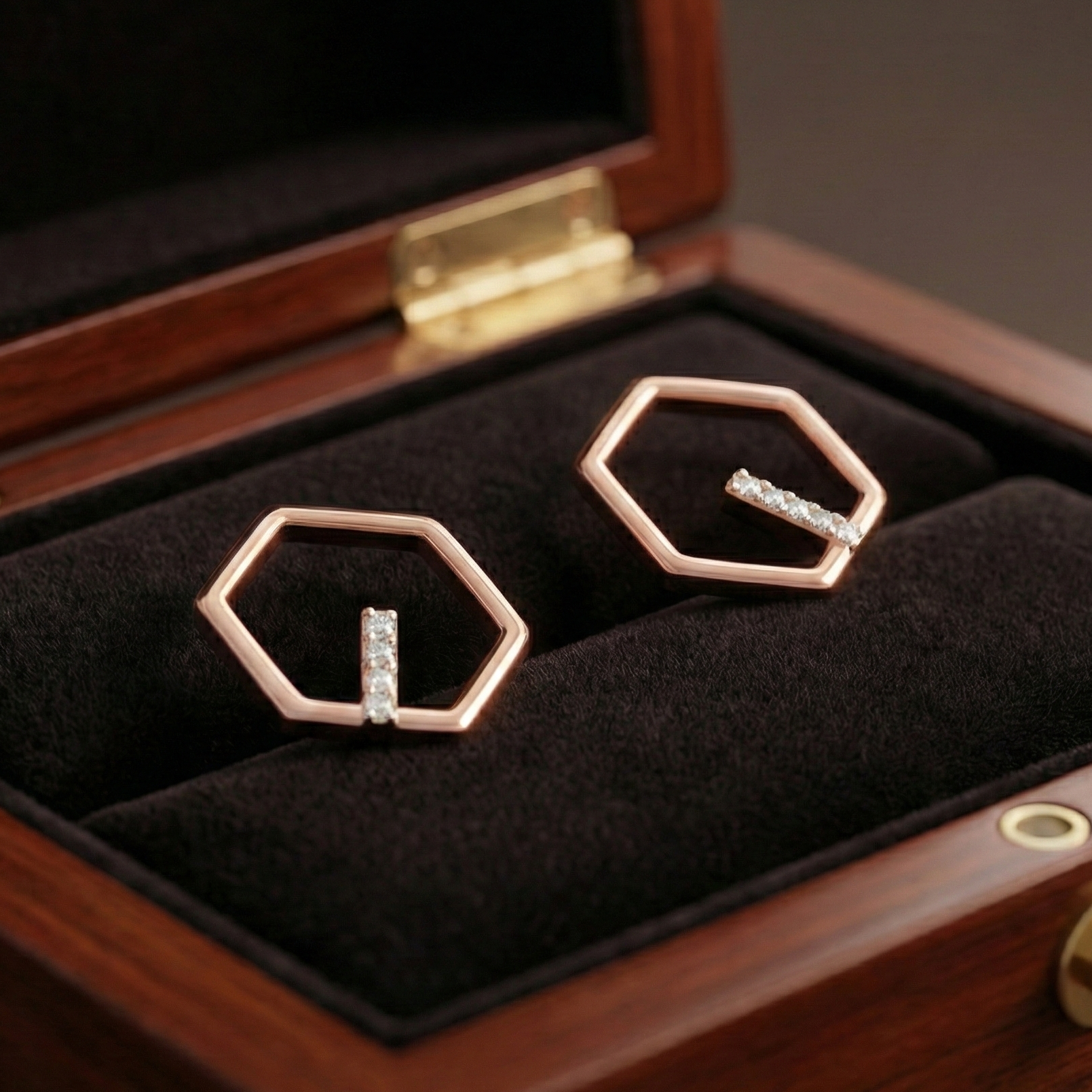 Signature Elegance Diamond Pendant Earrings