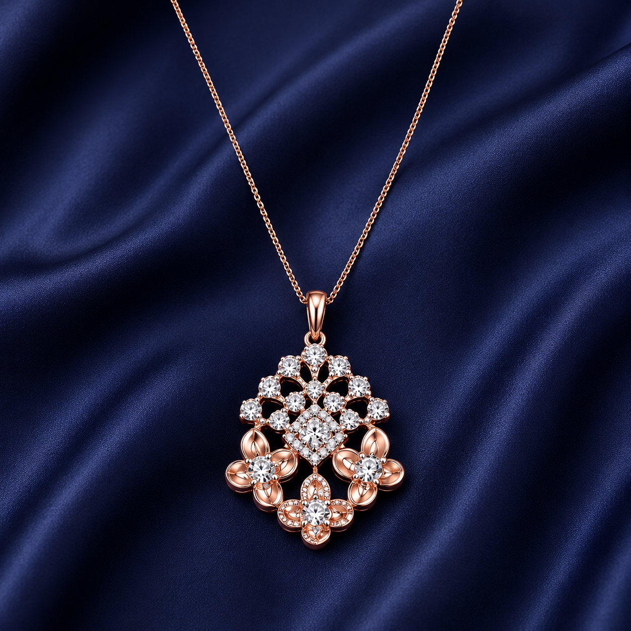 Classic Round Diamond Pendant