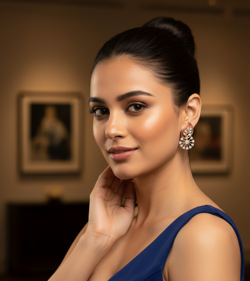 Enchanted Glow Diamond Danglers - 3