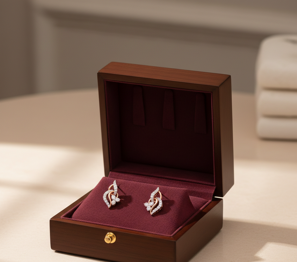 Diamond Essence Stud Earrings