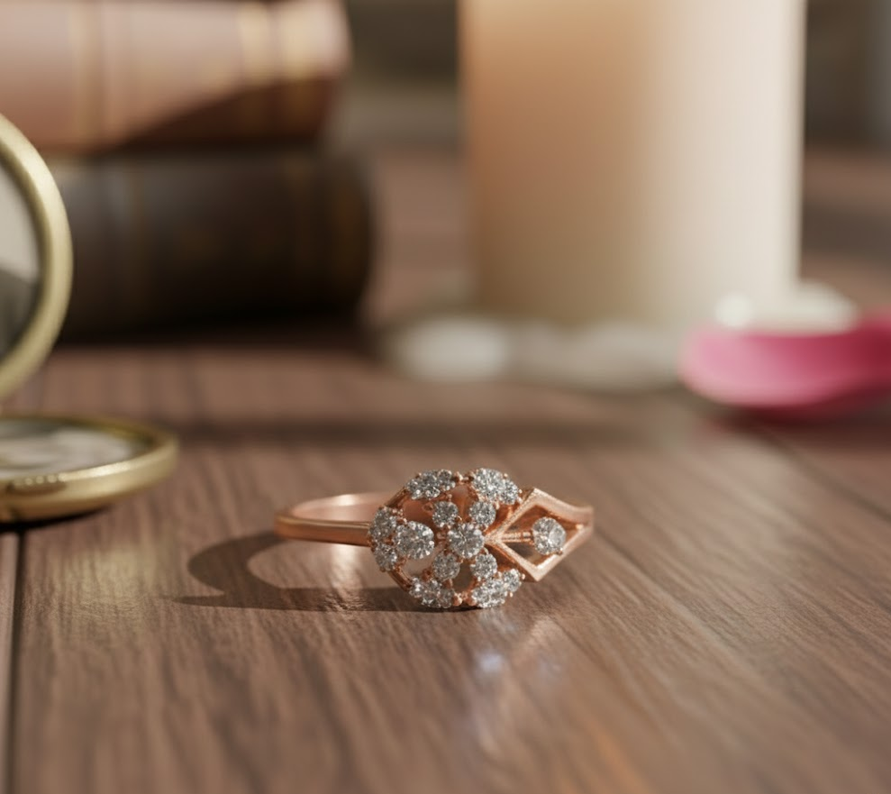 Divine Crown Diamond Ladies Ring