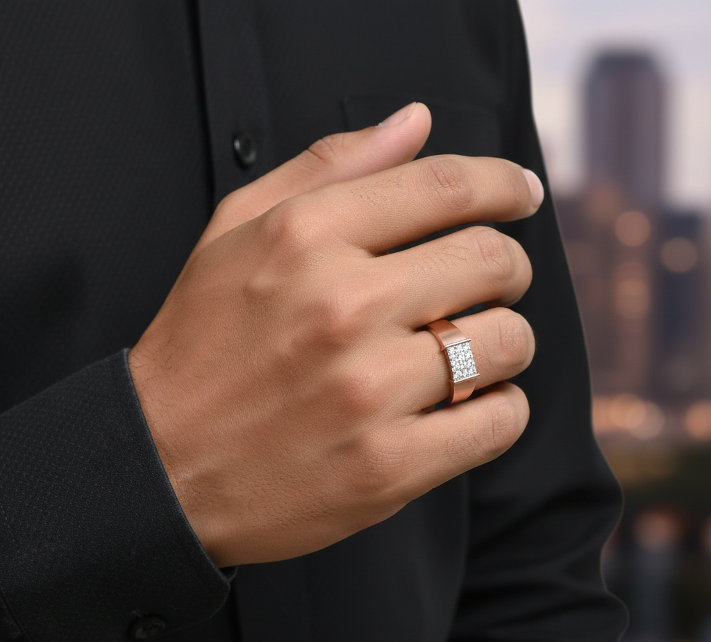 Urban Crown Diamond Gents Ring